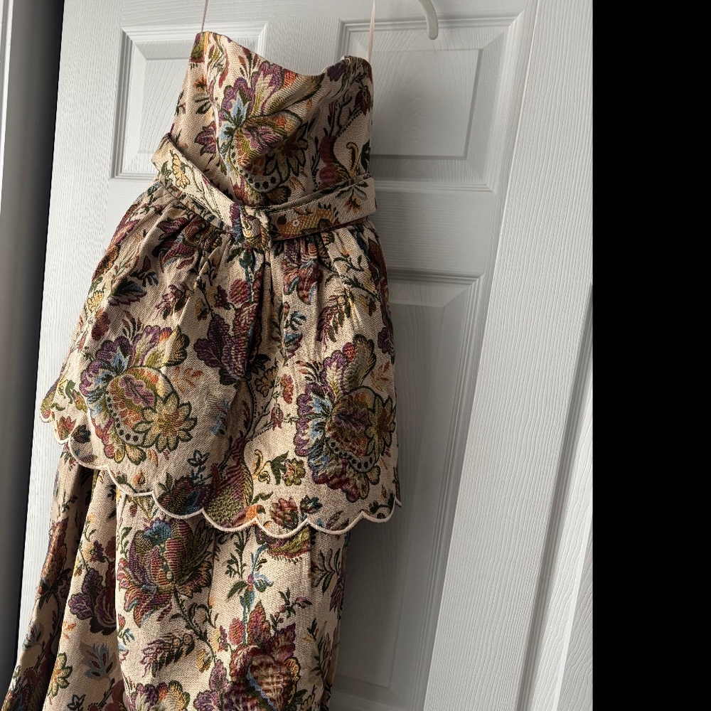 Floral Strapless Dress